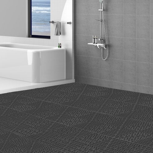 Interlocking Tile 55PCS Black Drainage Tiles 12 x 12 Splicing Soft PVC