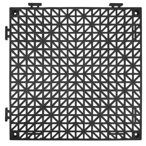Interlocking Tile 55PCS Black Drainage Tiles 12 x 12 Splicing Soft PVC