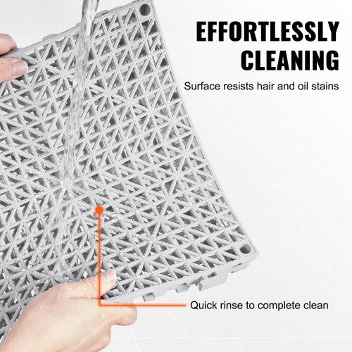 Interlocking Tile 55PCS Grey Drainage Tiles 12 x 12x6 Splicing Soft