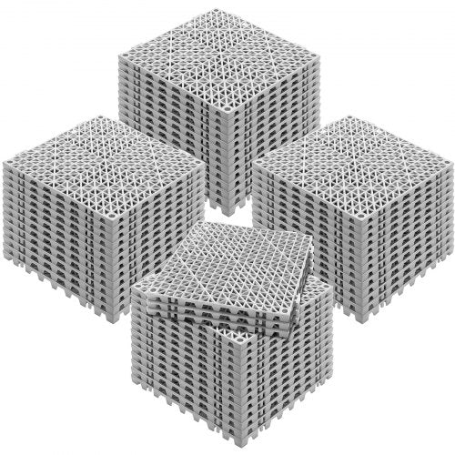 Interlocking Tile 55PCS Grey Drainage Tiles 12 x 12x6 Splicing Soft