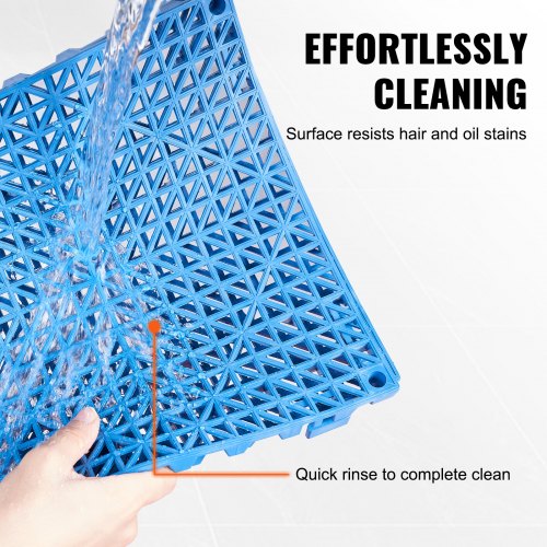 Interlocking Tile 55PCS Blue Drainage Tiles 12 x 12 Splicing Soft PVC