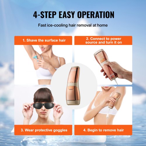IPL Hair Removal Permanent Hair Removal with Sapphire Ice Cooling System