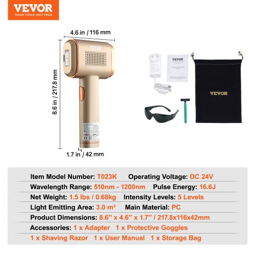 IPL Hair Removal Permanent Hair Removal with Sapphire Ice Cooling System 1