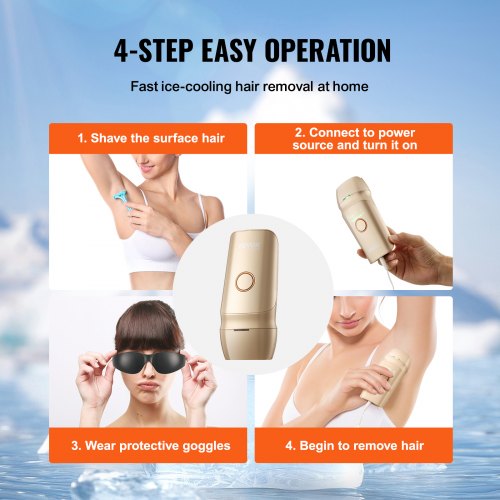 IPL Hair Removal Permanent Hair Removal with Ice Cooling System for Women