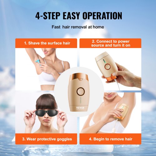 IPL Hair Removal Permanent Hair Removal for Women and Men AutoManual