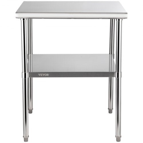 Stainless Steel Prep Table 30 x 30 x 36 Inch 800lbs Load Capacity Heavy