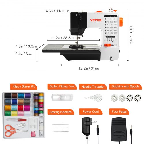 Sewing Machine Portable Sewing Machine for Beginners with 38 Builtin