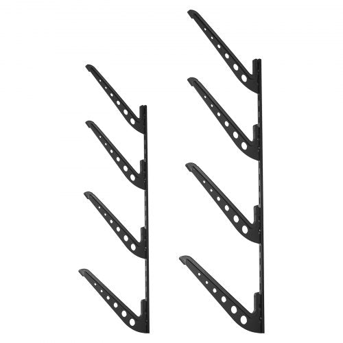 Surfboard Wall Mount 4 Tiers Horizontal Surfboard Rack for Storage and Display
