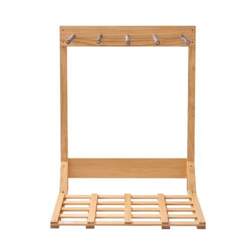 Vertical Surfboard Stand 4 Tiers Wooden Surfboard Rack for Storage and Display
