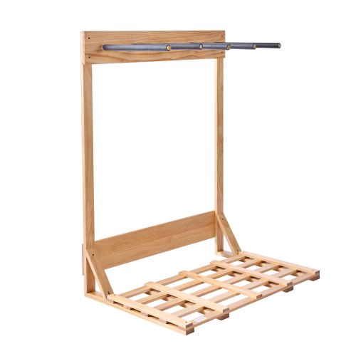 Vertical Surfboard Stand 4 Tiers Wooden Surfboard Rack for Storage and Display