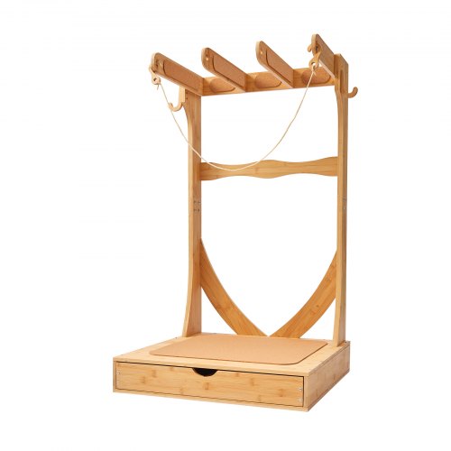Vertical Surfboard Stand 3 Tiers Wooden Surfboard Rack for Storage and Display