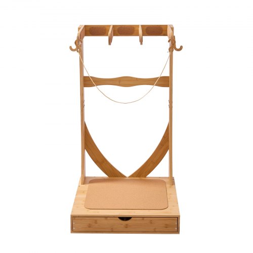 Vertical Surfboard Stand 3 Tiers Wooden Surfboard Rack for Storage and Display