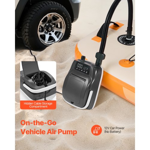 Paddle Board Pump 20PSI High Pressure Dual Stage Inflation Deflation SUP