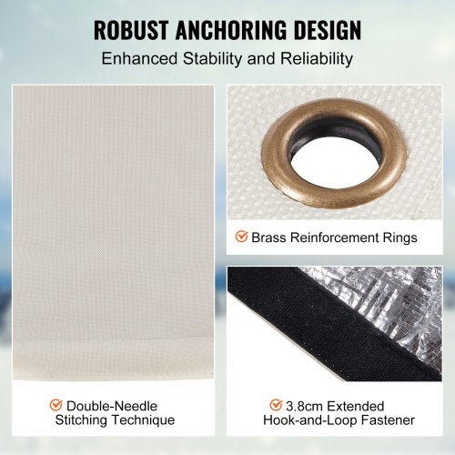 Fiber Cotton Well Head Pump Cover 20W x 34H Pipe Insulation Cover