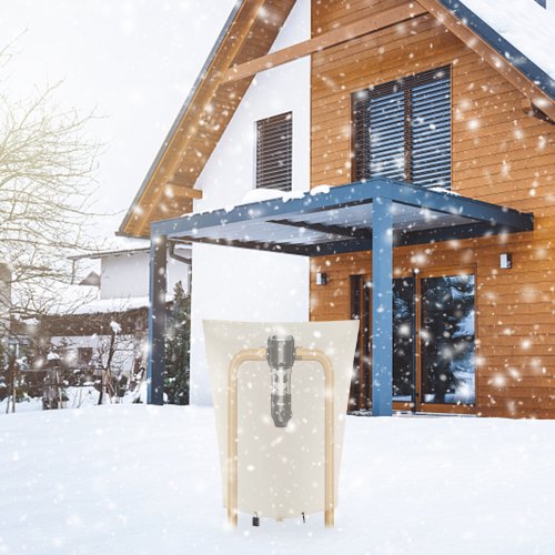 Fiber Cotton Well Head Pump Cover 20W x 34H Pipe Insulation Cover