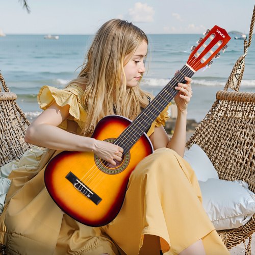 Classical Guitar 30 Inch Wood Classical Guitar Starter Kit for Beginners