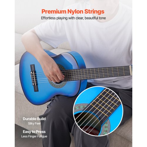 Classical Guitar 30 Inch Wood Classical Guitar Starter Kit for Beginners 2