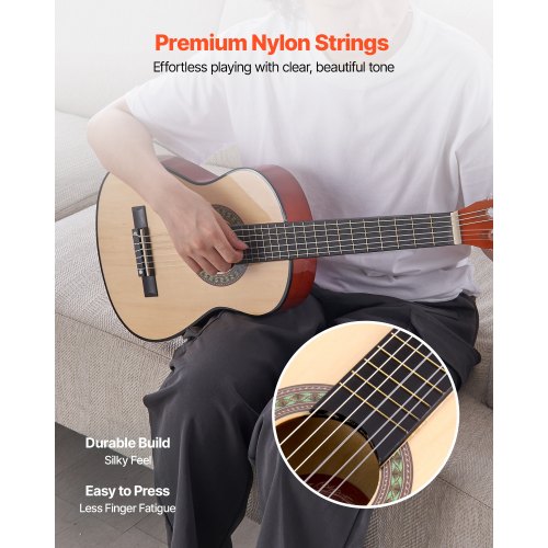 Classical Guitar 30 Inch Wood Classical Guitar Starter Kit for Beginners 4
