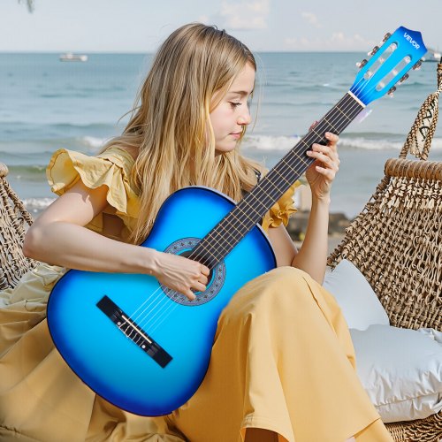 Classical Guitar 38 Inch Wood Classical Guitar Starter Kit for Beginners 4
