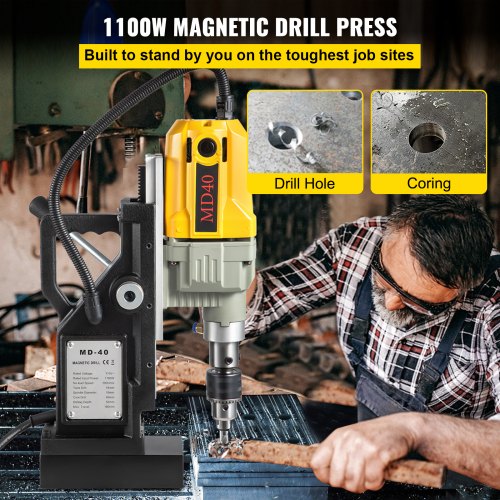 Magnetic Drill 1100W 157 Boring Diameter 2697lbf12000N Portable
