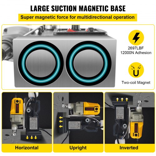 Magnetic Drill 1100W 157 Boring Diameter 2697lbf12000N Portable