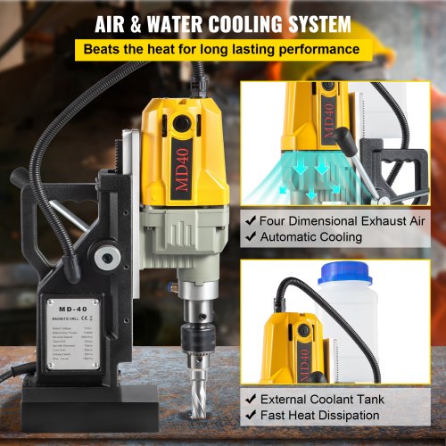 Magnetic Drill 1100W 157 Boring Diameter 2697lbf12000N Portable