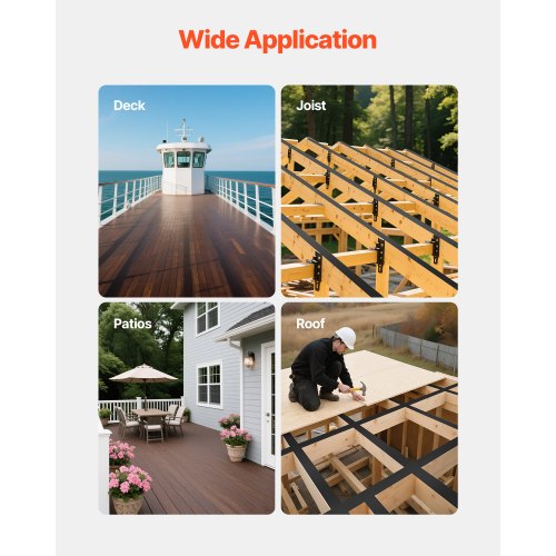 Deck Joist Tape 2 inch x 50 ft 10 Pack WeatherResistant Waterproof