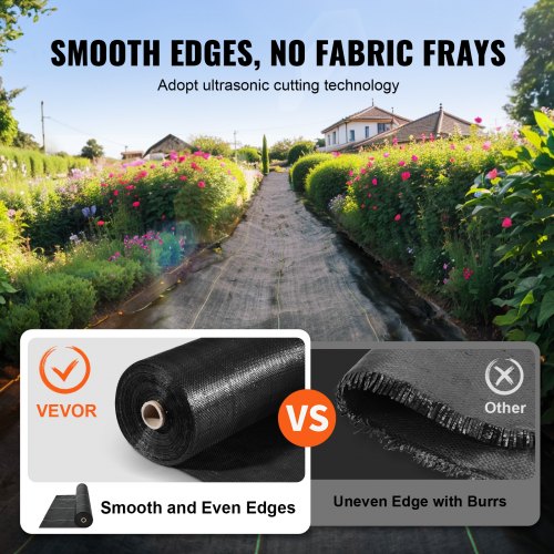 5FTx250FT Premium Heavy Duty Weed Barrier Landscape Fabric 5OZ Woven
