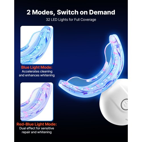Teeth Whitening Kit with LED Light 32 LED Accelerator Lights Whitening