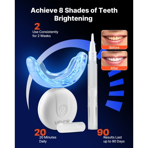 Teeth Whitening Kit with LED Light 32 LED Accelerator Lights Whitening