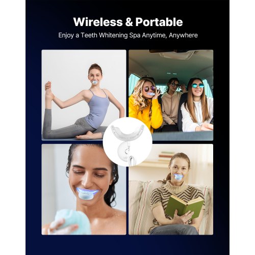Teeth Whitening Kit with LED Light 32 LED Accelerator Lights Whitening