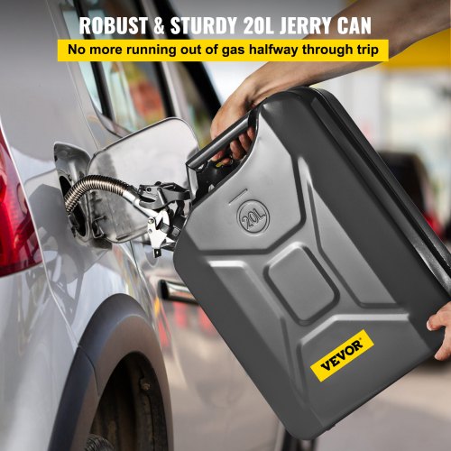 Jerry Fuel Can 5.3 Gallon 20 L Portable Jerry Gas Can with Flexible Spout