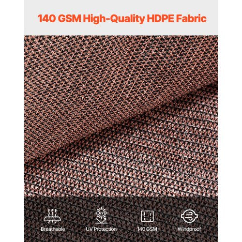90 Sun Shade Cloth 8 x 12 ft Pergola Shade Cover with Stainless Steel