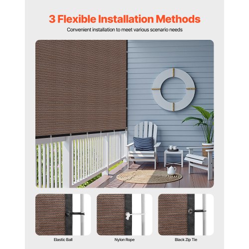 90 Sun Shade Cloth 8 x 12 ft Pergola Shade Cover with Stainless Steel