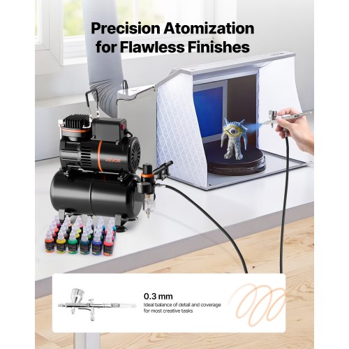 Airbrush Kit 16 HP Air Brush Kit with Air Compressor and Tank 1