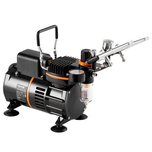 Airbrush Kit Dual Fan Air Compressor Professional Airbrushing System Kit