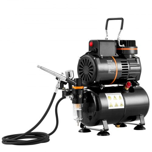 Airbrush Kit Dual Fan Air Tank Compressor System Kit with 35L Air Storage