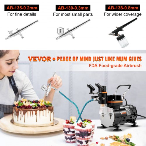 Airbrush Ensemble Expert Airbrush Kit with Compressor MultiUse