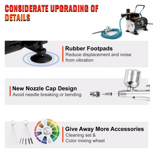 Airbrush Ensemble Expert Airbrush Kit with Compressor MultiUse