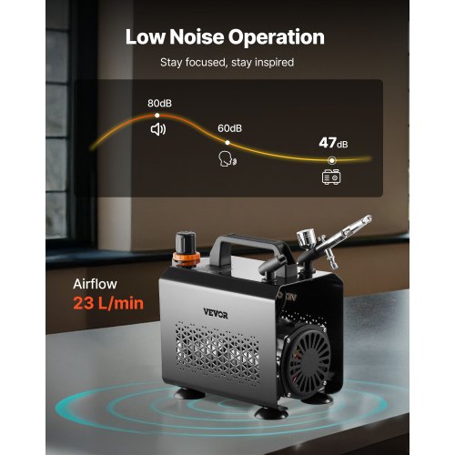 Airbrush Kit 16 HP Air Brush Kit with Air Compressor 1 DualAction