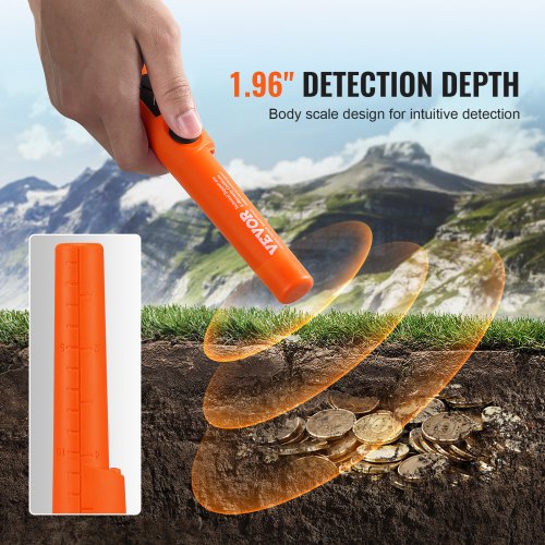 Metal Detector Pinpointer Partial Waterproof Handheld Pin Pointer Wand