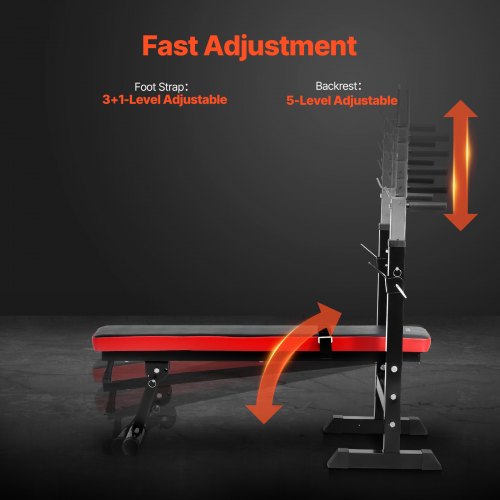 Weight Bench Adjustable Weight Bench for Full Body Workout 400lbs Exercise