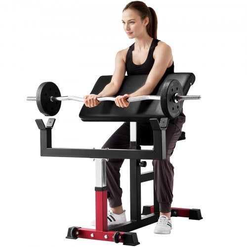Preacher Curl Bench Strength Training Biceps Machine Max load 440 LBS Home