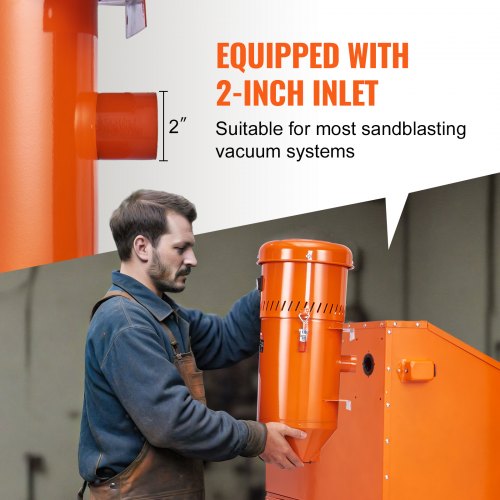 Dust Collection System 16HP Dust Collector Media Reclaimer with 18