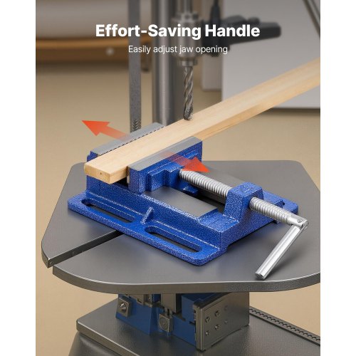 Drill Press Vise 4 Inch Jaw Width Portable Bench Slotted Base For Easy