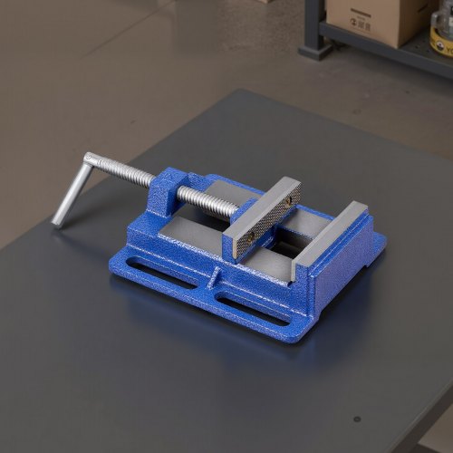 Drill Press Vise 4 Inch Jaw Width Portable Bench Slotted Base For Easy