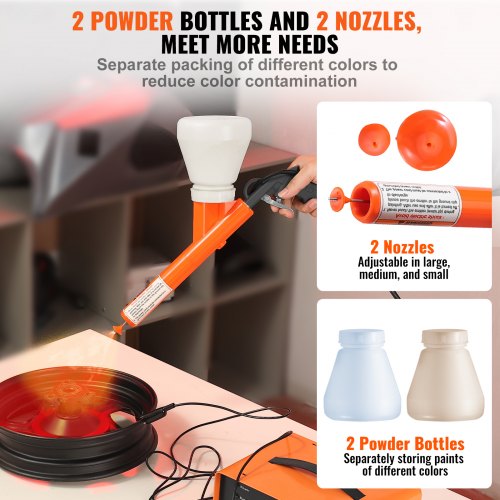 Powder Coating System 50KV Electrostatic Output Powder Coating Kit with Foot