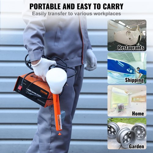 Powder Coating System 50KV Electrostatic Output Powder Coating Kit with Foot