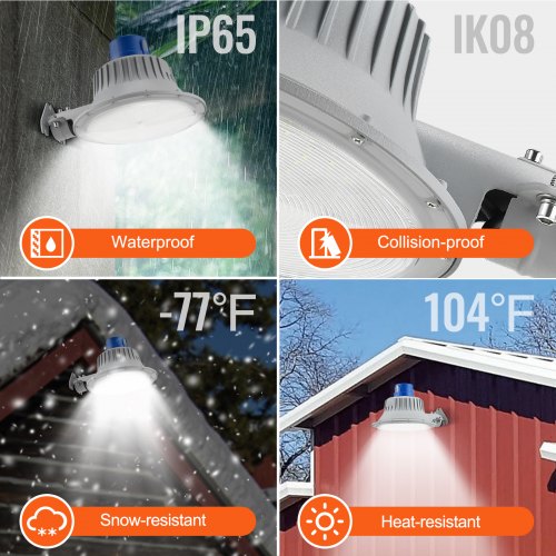 LED Barn Light 50W 5500LM Ultra Brightness 6000K Daylight Dusk to Dawn