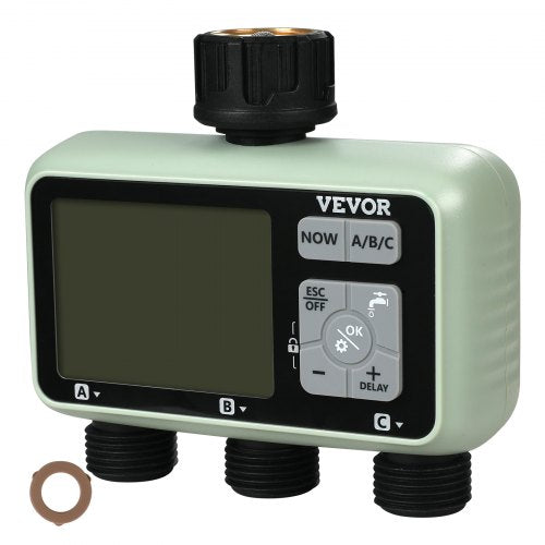 Water Timer 3 Outlets Hose Watering Sprinkler Timer with 3 Independent